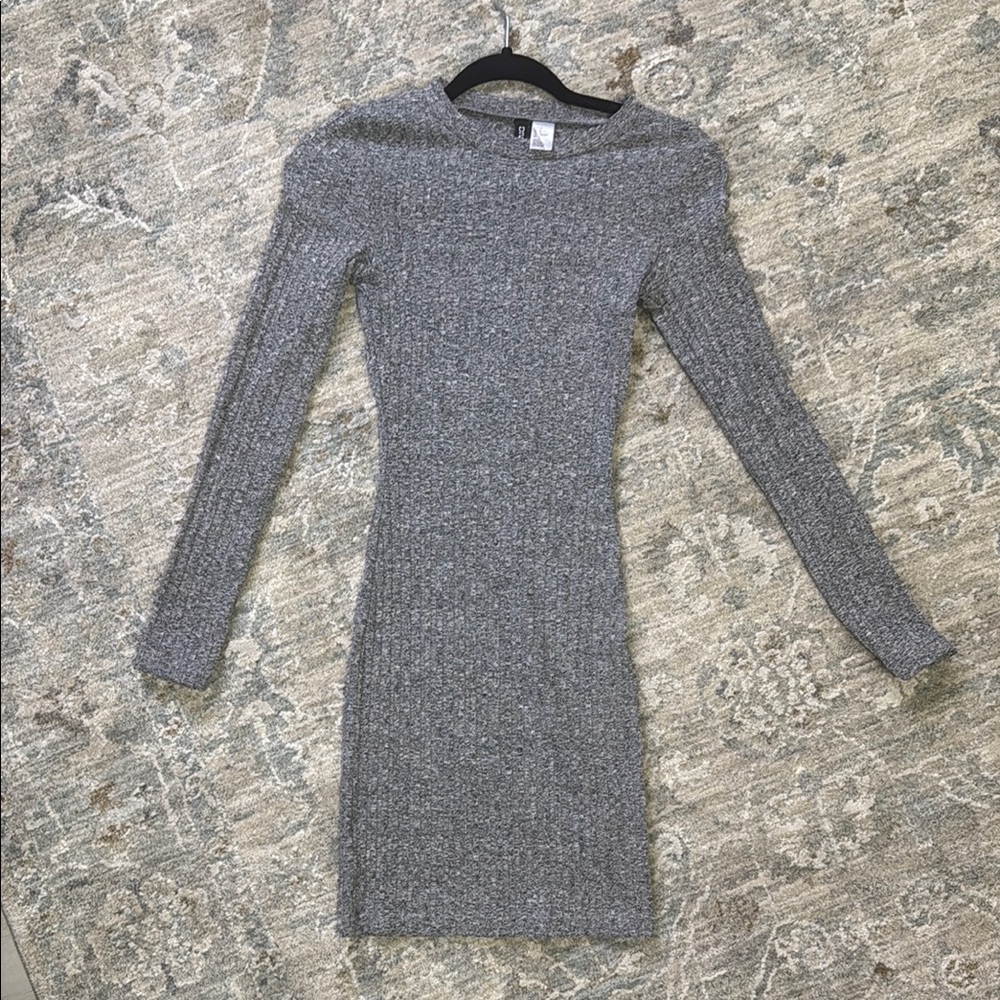 Gray Knit Dress
